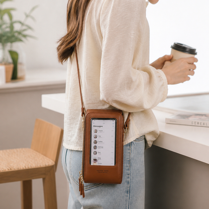Touchscreen Rear-Pocket Convertible Crossbody Phone Bag | ribuella