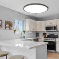 Moderne rund LED-loftslampe med tæt montering og cirkulært design