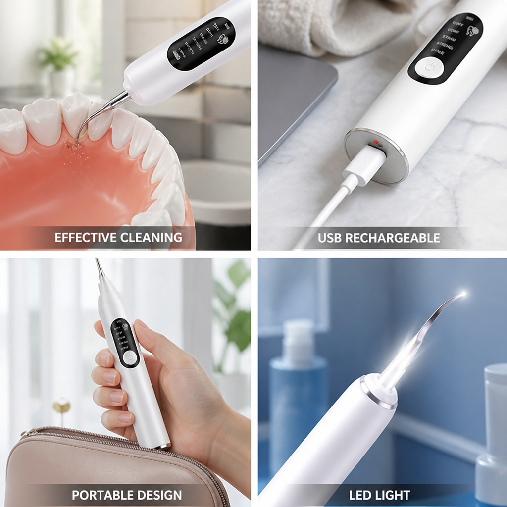 USB-Rechargeable LED Multi-Mode Dental Calculus Remover | ribuella