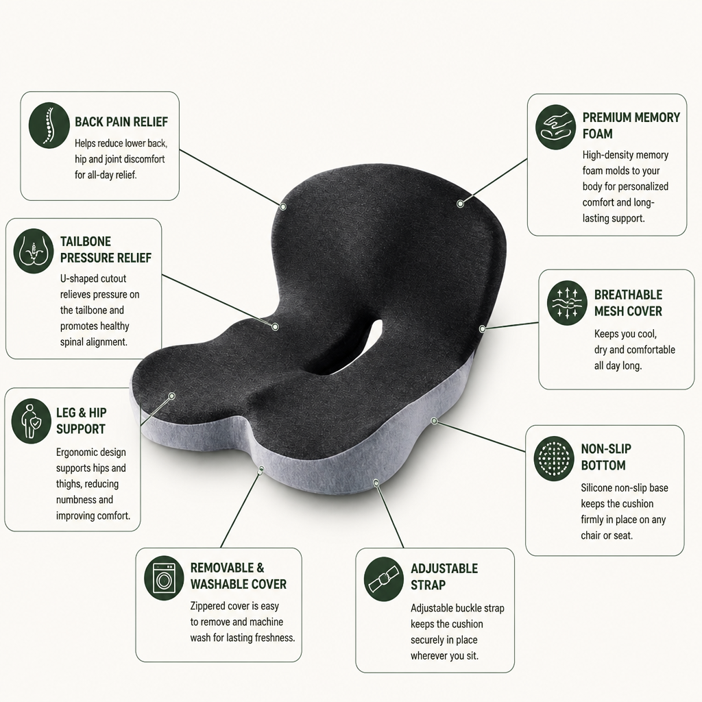 RevitaSit | Finally Sit Pain-Free and Energized All Day Long | ribuella