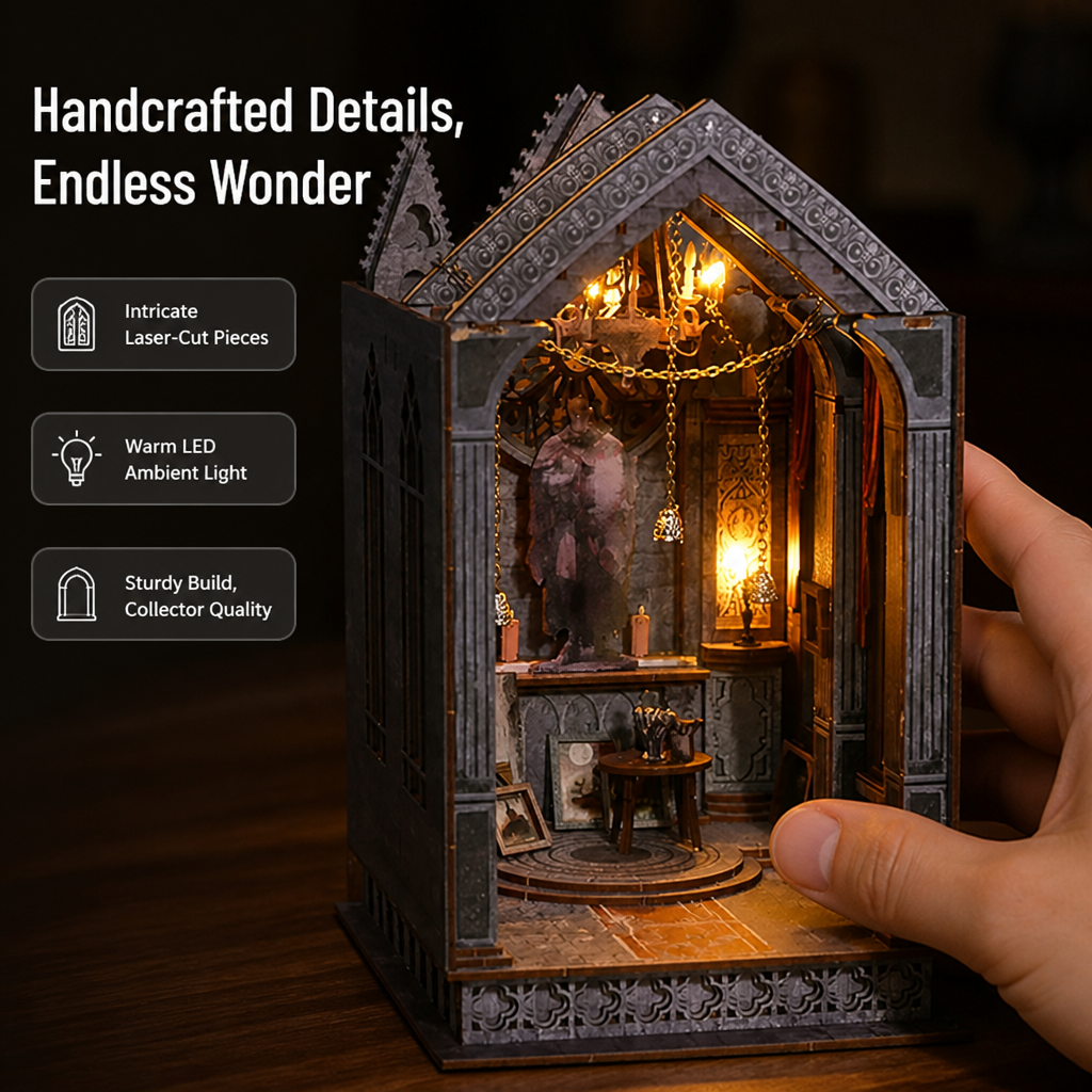 ShadowHaven | Transforma tu estantería en un reino de fantasía viviente iluminado por velas | ribuella