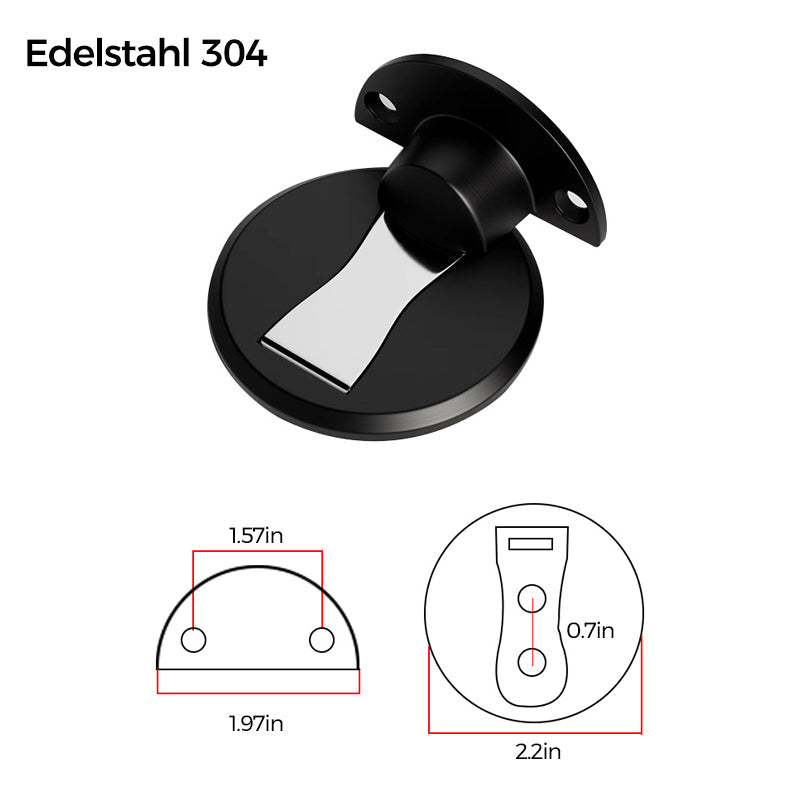 Stainless Steel Door Stopper with Invisible Magnetic Design | ribuella