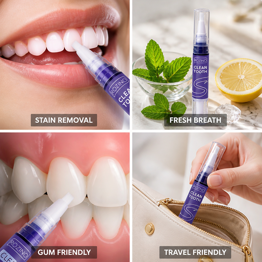 Stain-Removing & Breath-Freshening Whitening Pencil (Set of 4) | ribuella