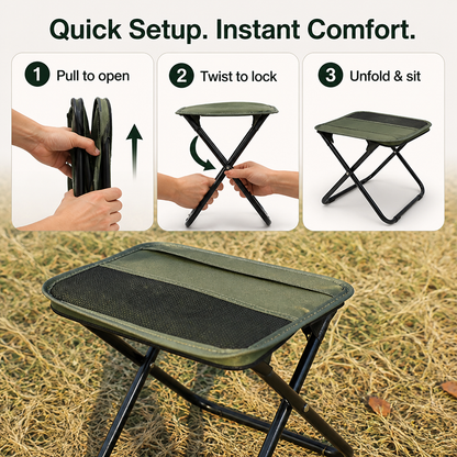 TrailNest Portable Seat - Adventure-Ready Comfort That Moves as Light as You Do | ribuella