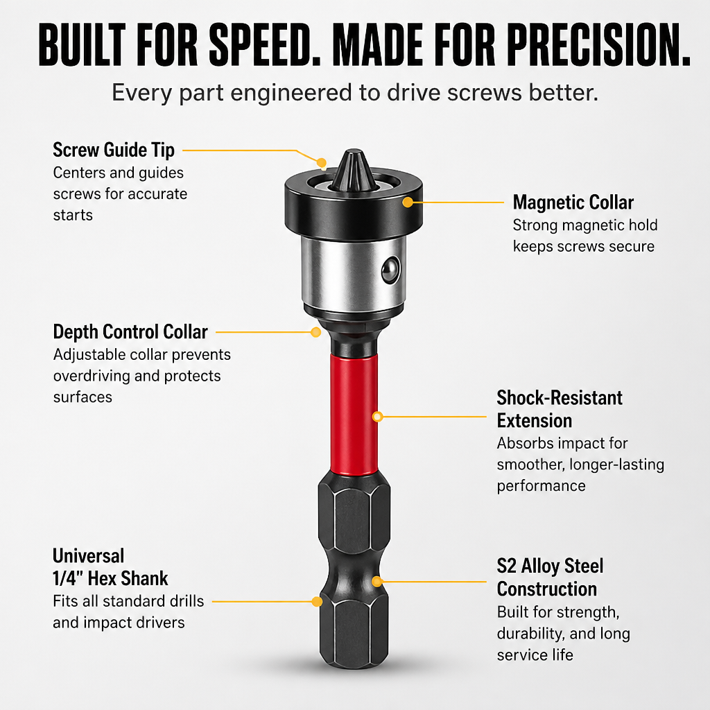 TitanGrip Precision Screw Bits - Drive Every Screw Perfectly Without the Frustration | ribuella