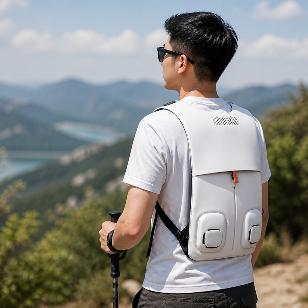 USB-Powered Dual-Fan Lightweight & Waterproof Cooling Vest (Adjustable Fit) | ribuella