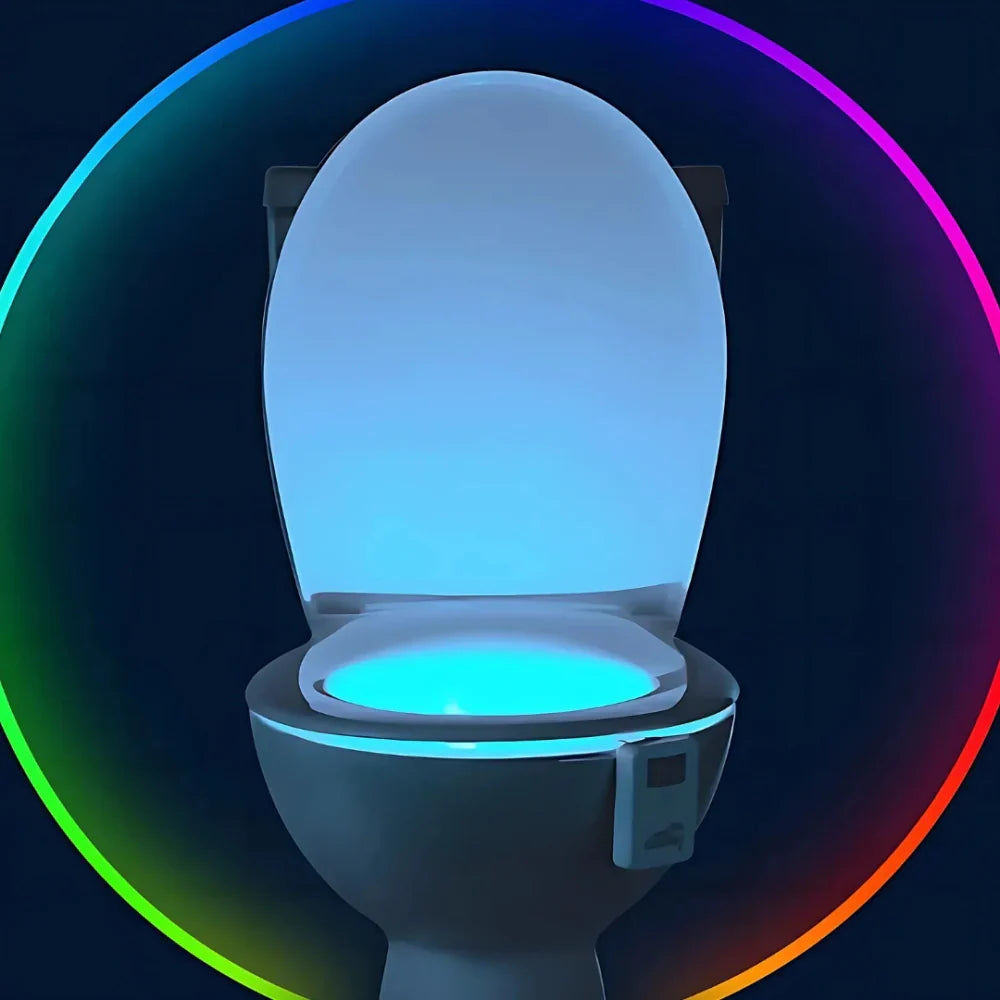 Smart LED-natlampe med bevægelsesaktivering, automatisk toiletsensor og belysning