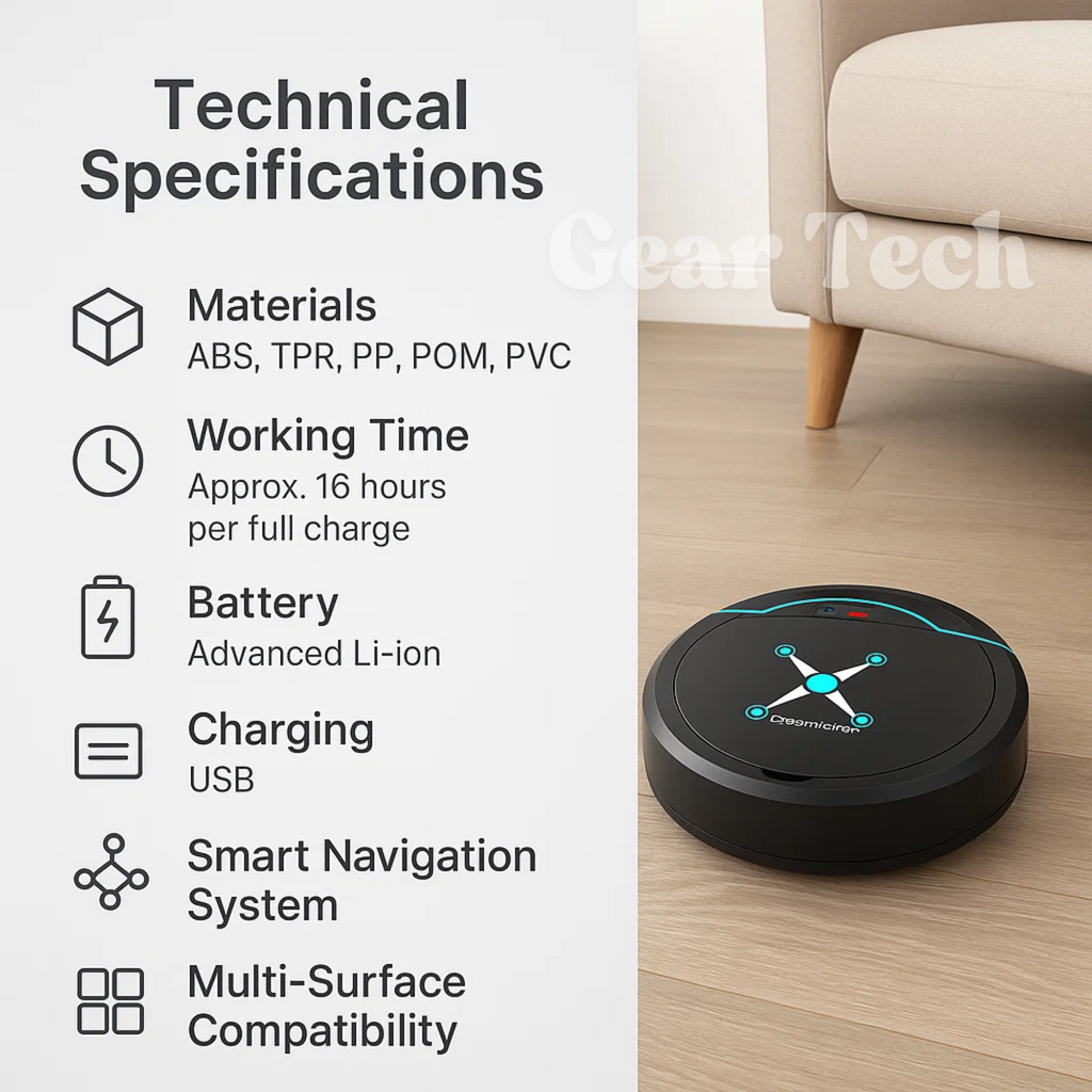 Smart Robot Vacuum Cleaner — Compact Automatic Sweep Vacuum Mop System