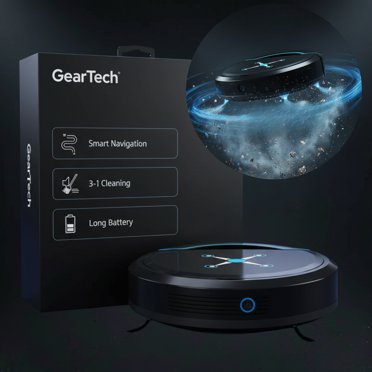 Smart Robot Vacuum Cleaner — Compact Automatic Sweep Vacuum Mop System