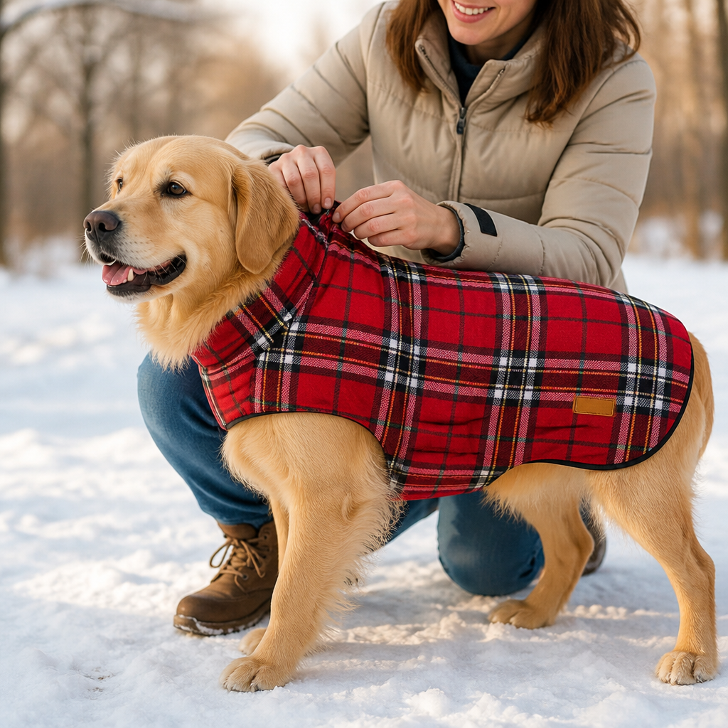 Reversible Waterproof Cozy-Lined Dog Coat | ribuella