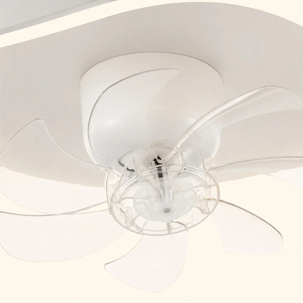Full Spectrum Eye-Care Ceiling Fan Light — Compact Low Profile Design
