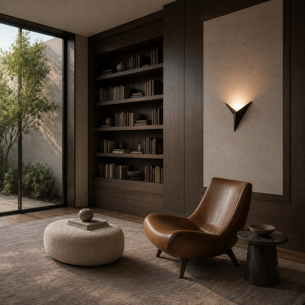 Modern Minimalist Wall Sconce Lighting Wall Mounted Metal Fixture with Integrated LED Dual Color Modes | ribuella