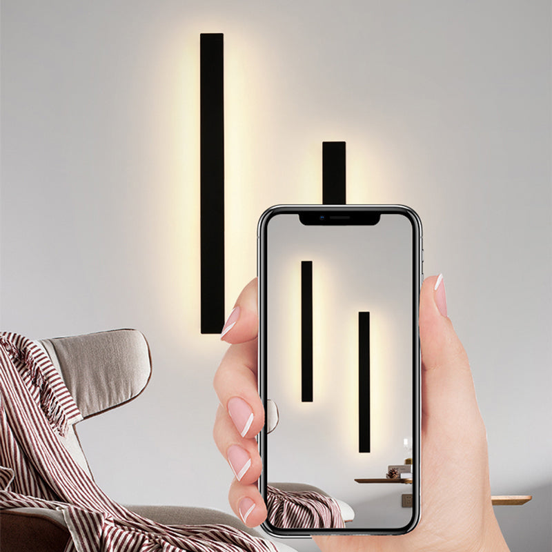 Silex Linear LED Outdoor Wall Lamp, Matte Black Weatherproof