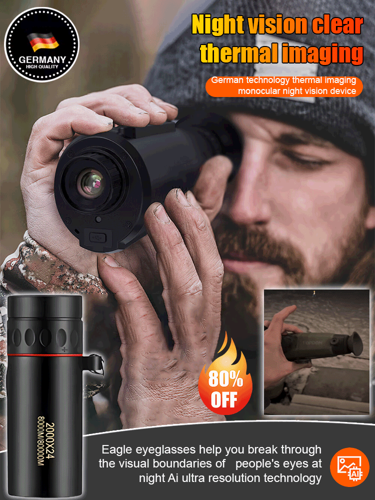 Thermal Imaging Camera Night Vision Device with HD Screen | ribuella