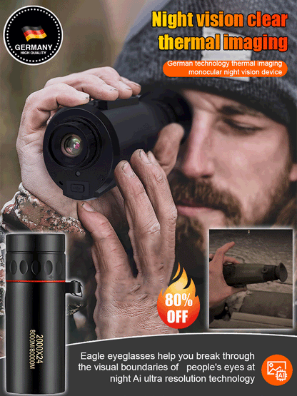Thermal Imaging Camera Night Vision Device with HD Screen | ribuella