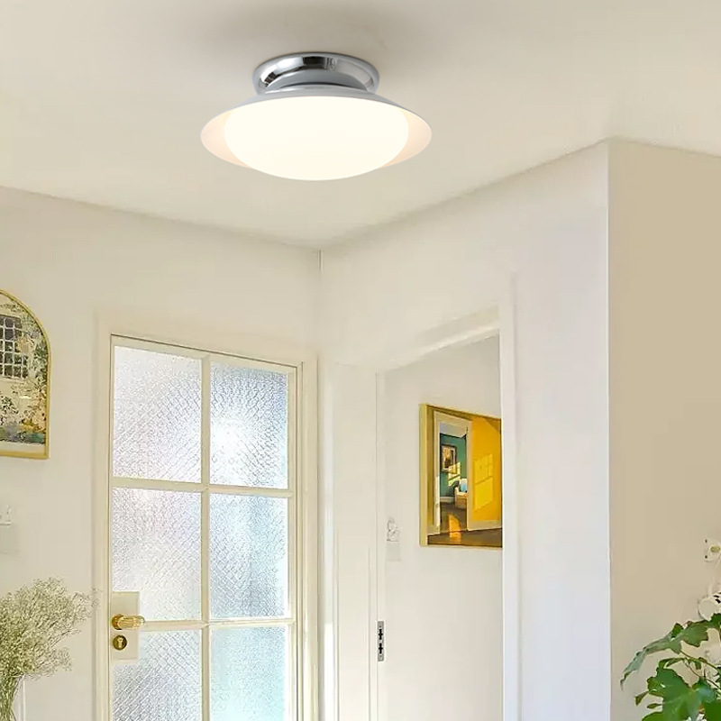 Plafonnier en forme de bol Aurora — luminaire rétro bicolore