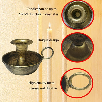 Timeless Nordic-Style Cast Iron Candle Stand | ribuella