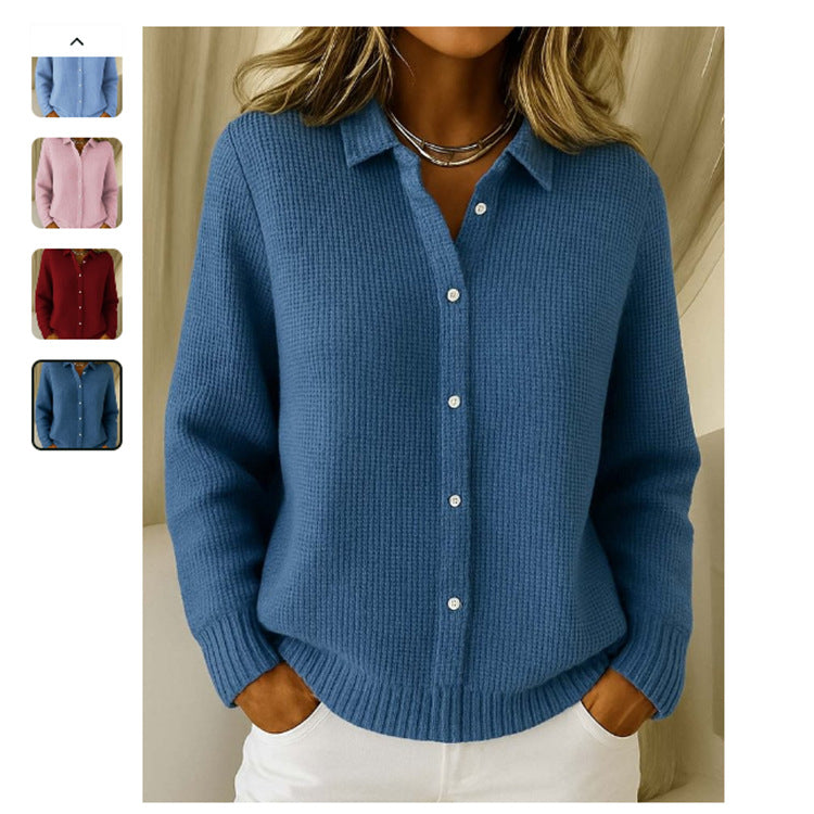 Pull Col Revers Élégant