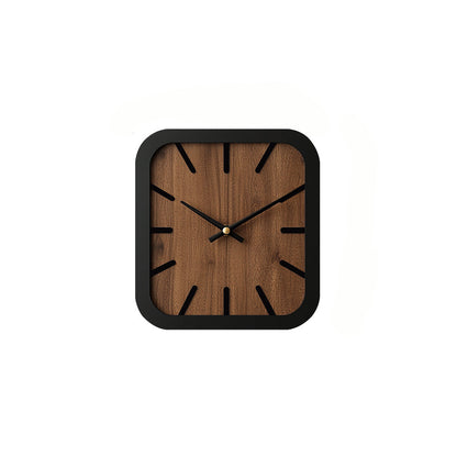 TimberCraft - Artisan Square Wooden Clock with Battery Operation | ribuella