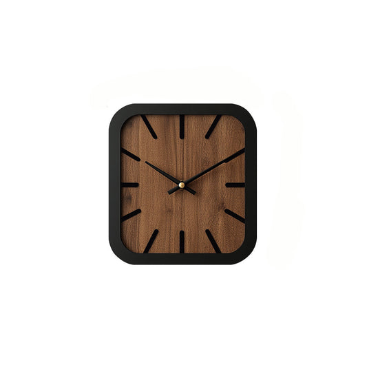 TimberCraft - Artisan Square Wooden Clock with Battery Operation | ribuella