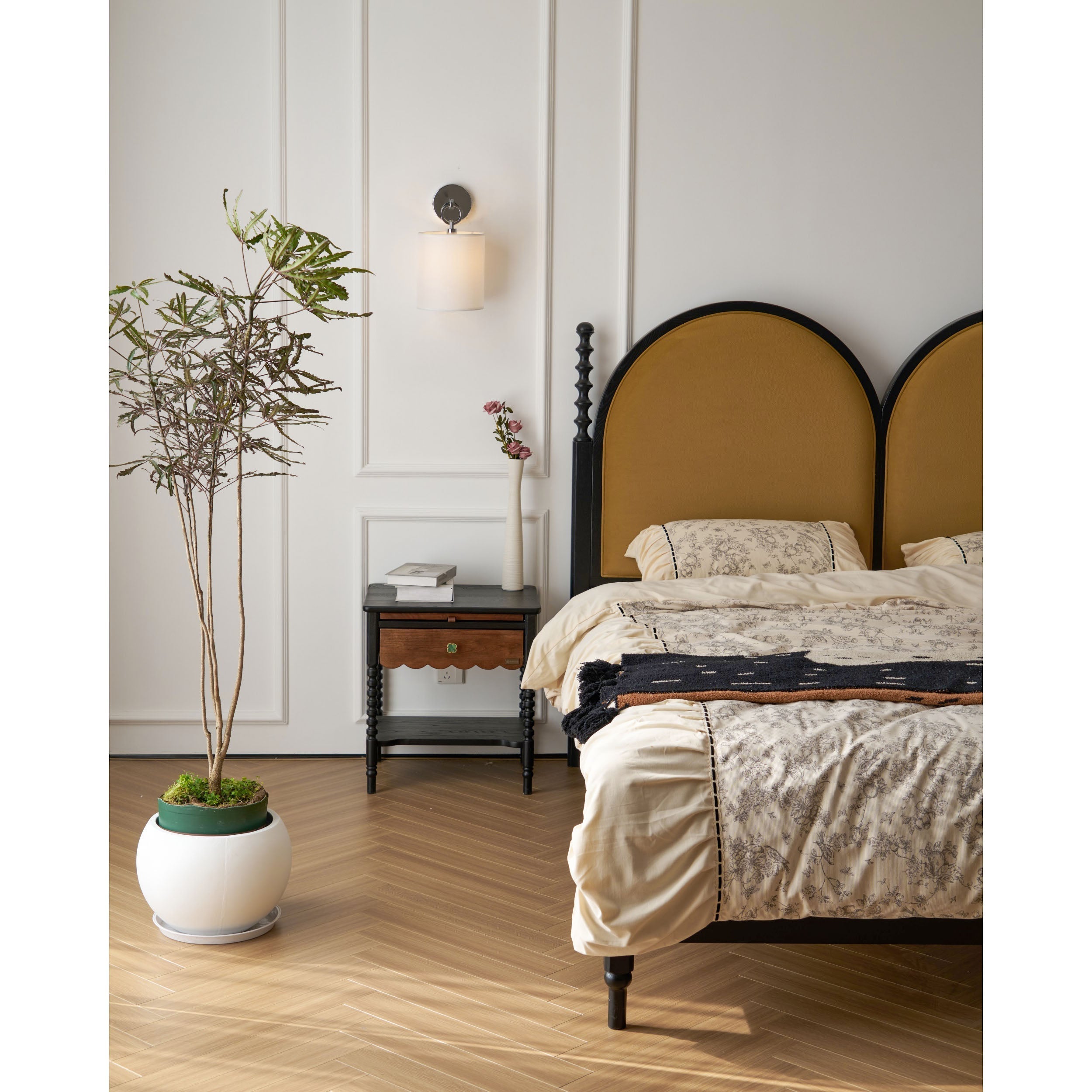 Full Circle Wall Sconce, Sculptural Ring Shade, Soft Ambient Lighting