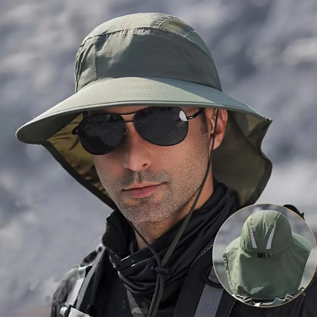 Ultimate Sun Shield Hat with Neck Coverage – Wide Brim Design | ribuella