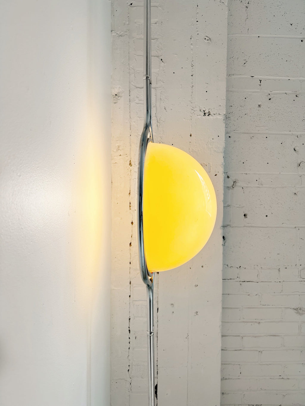 Garrault-Delord Dual Position Lamp, Ceiling Or Floor Stand, Contemporary Frame