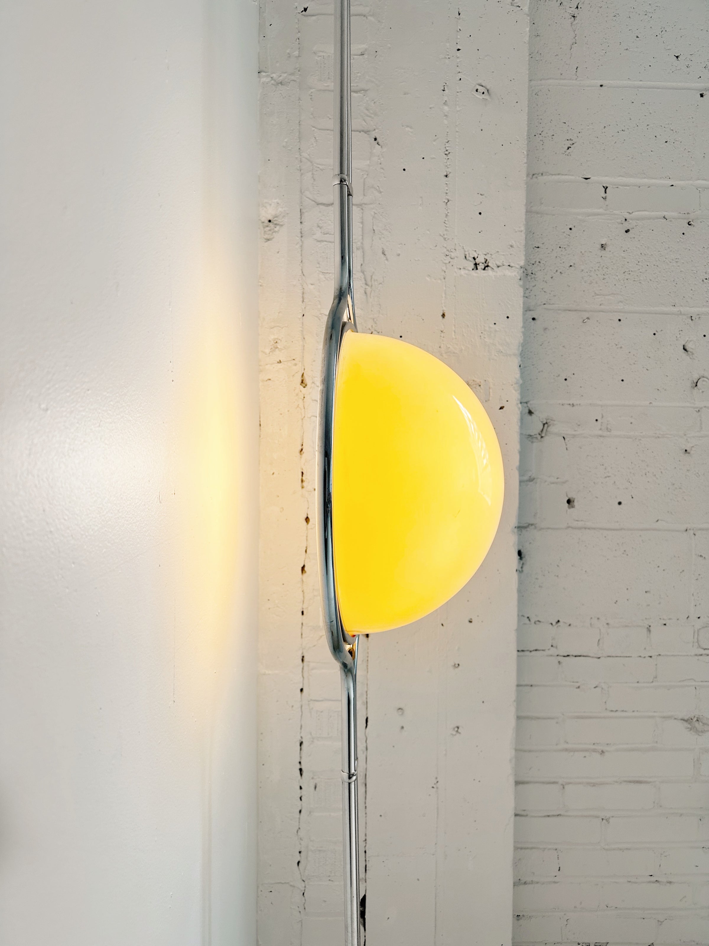 Garrault-Delord Dual Position Lamp, Ceiling Or Floor Stand, Contemporary Frame