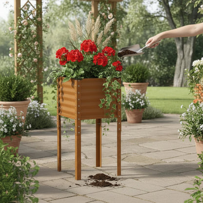 SturdySteel – Weather-Resistant Elevated Planter | ribuella