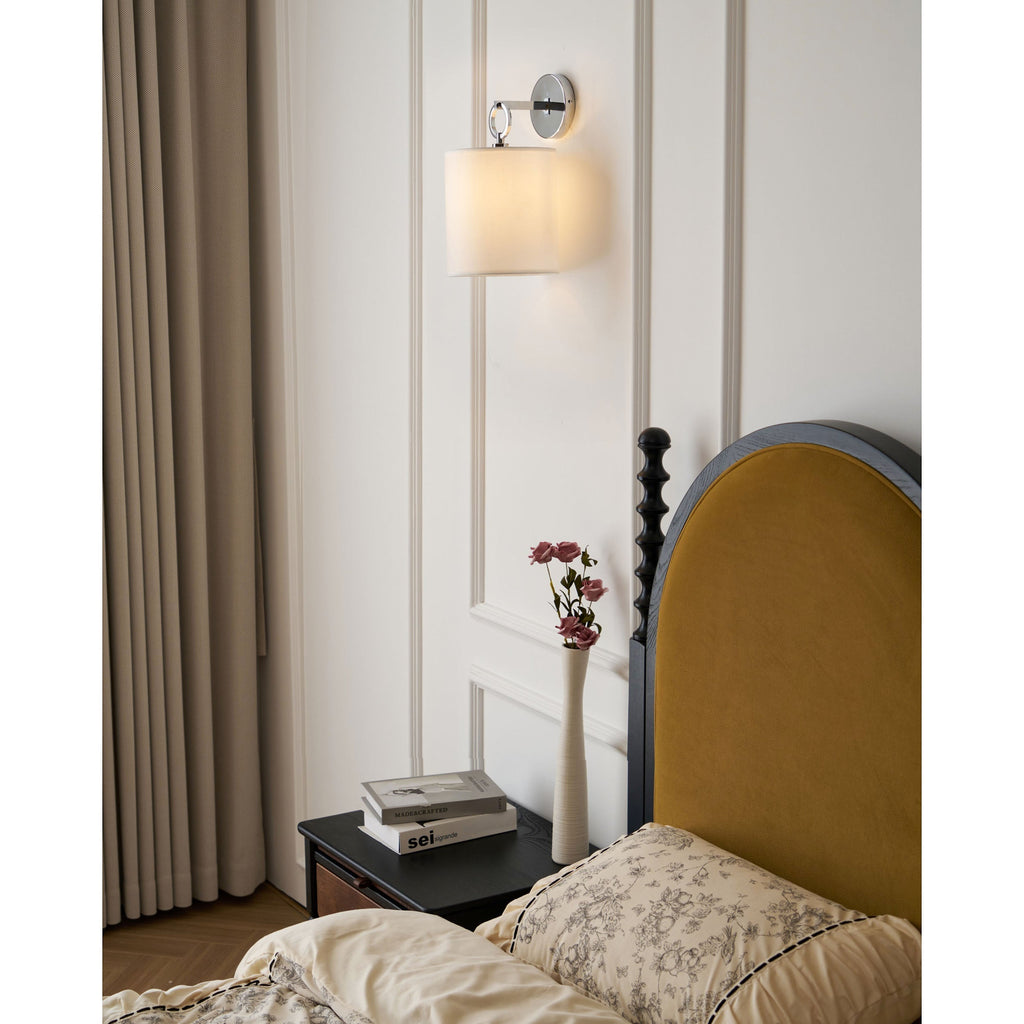 Full Circle Wall Sconce, Sculptural Ring Shade, Soft Ambient Lighting