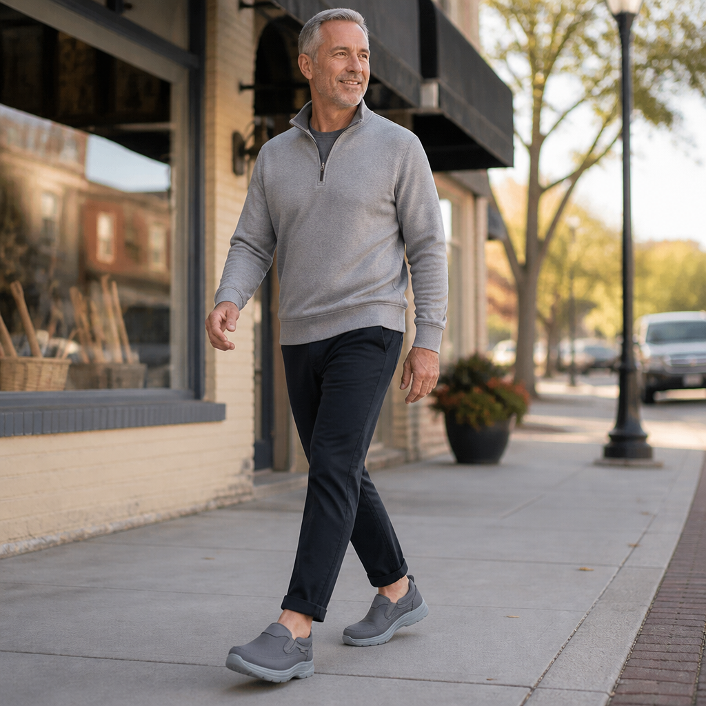 StrideEase – Padded Slip-On Walkers with Airy Mesh Upper | ribuella