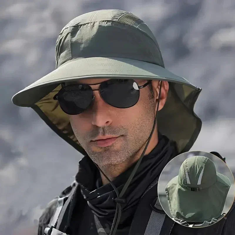 Ultimate Sun Shield Hat with Neck Coverage – Wide Brim Design | ribuella