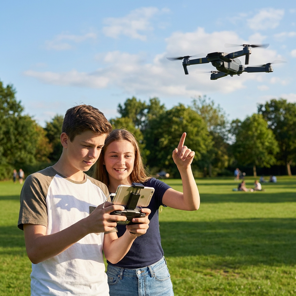 Zusammenklappbare 4K-Minikamera-Drohne – WLAN-FPV-Quadrokopter mit reaktionsschneller Fernbedienung