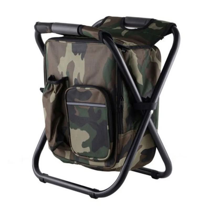 CamoMate 3-in-1 Camouflage Rucksack, Folding Chair And Cooler Bag