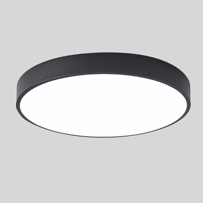 Slim Round Ceiling Light Modern Minimalist Silhouette Soft Warm Ambient Glow