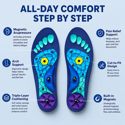 StridePulse Insoles | Unlock All-Day Energy and Pain-Free Steps | ribuella