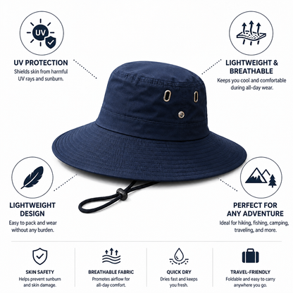 UV-Protective Lightweight & Breathable Adventure Hat | ribuella