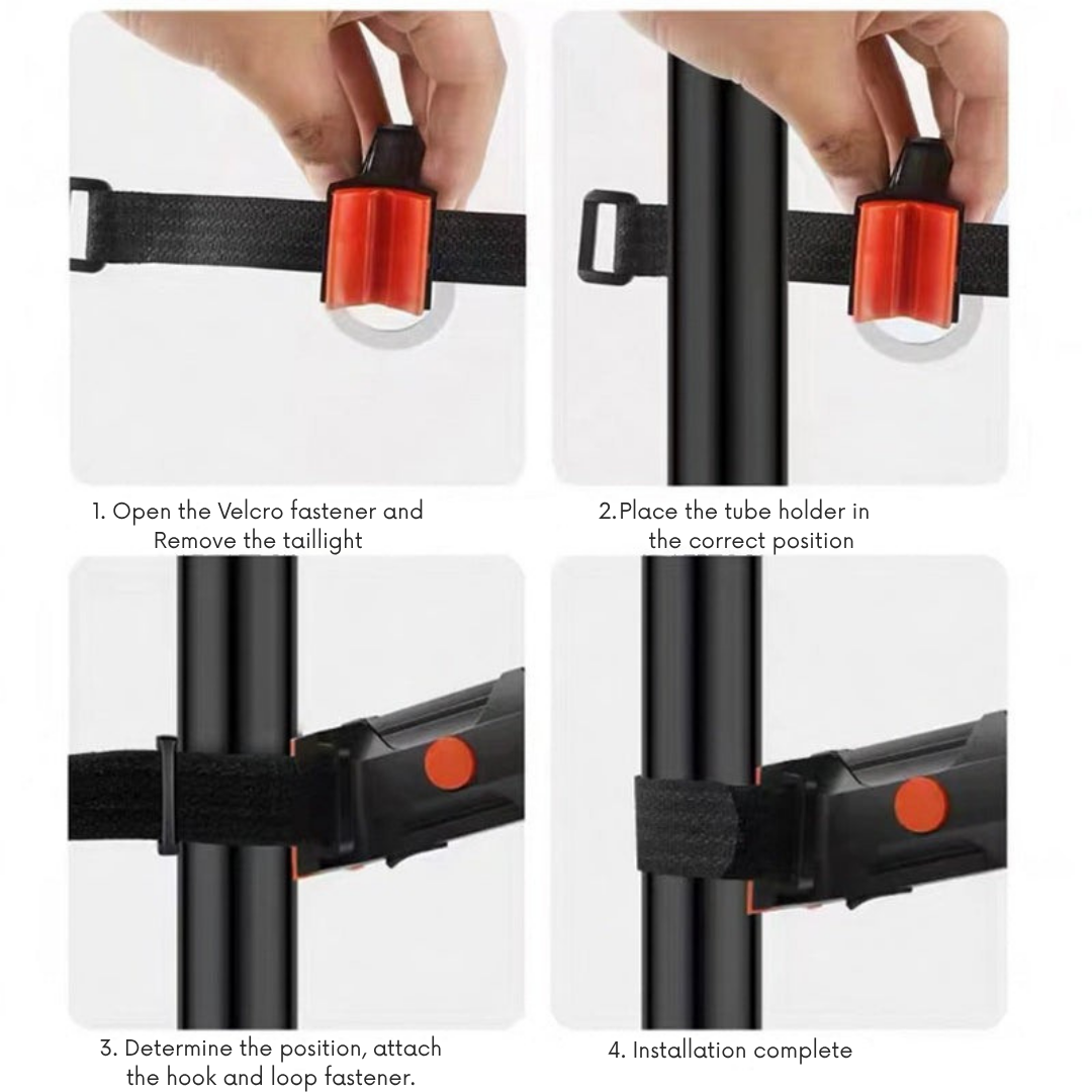 USB Rechargeable Rear LED Light for Bicycles | ribuella