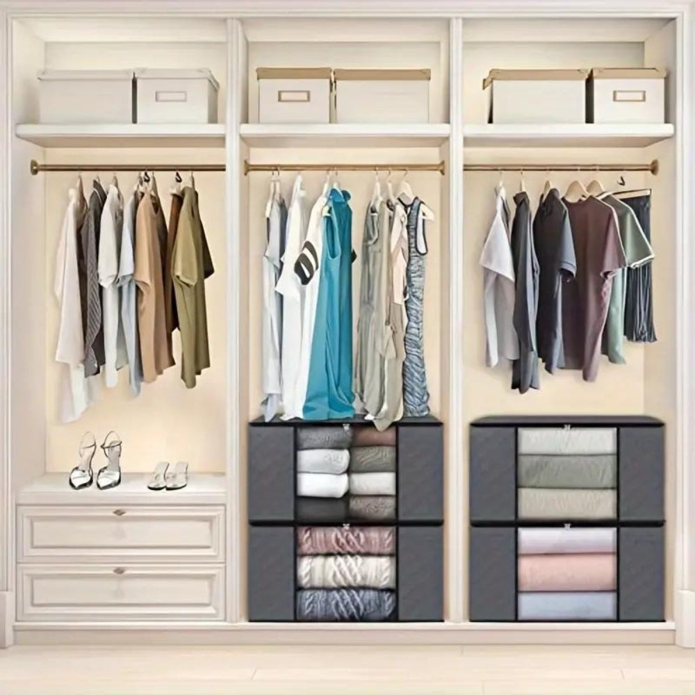 Grande housse de rangement pour armoire anti-poussière - design pliable