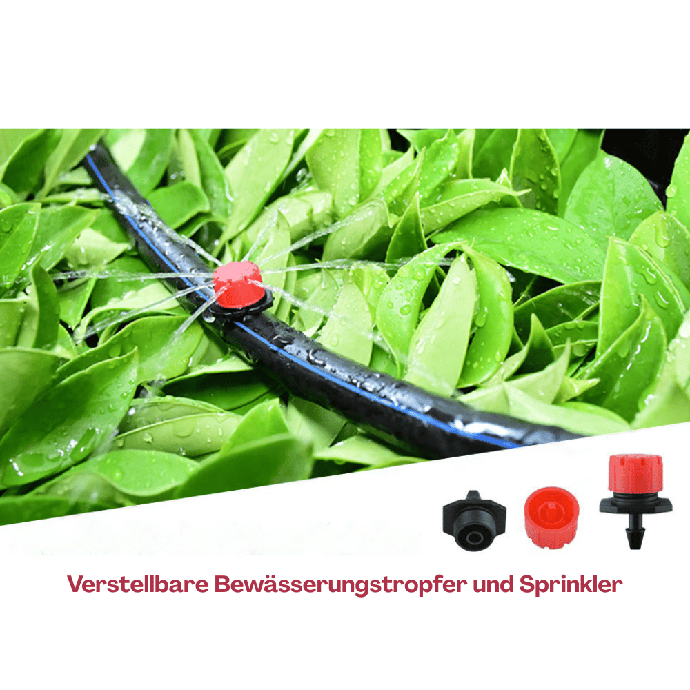 Set of 4 Adjustable Drip Irrigation Connectors for 4mm and 7mm Hoses | ribuella