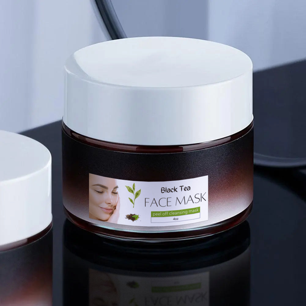 Revitalizační slupovací maska z černého čaje pro zářivou pleť | ribuella