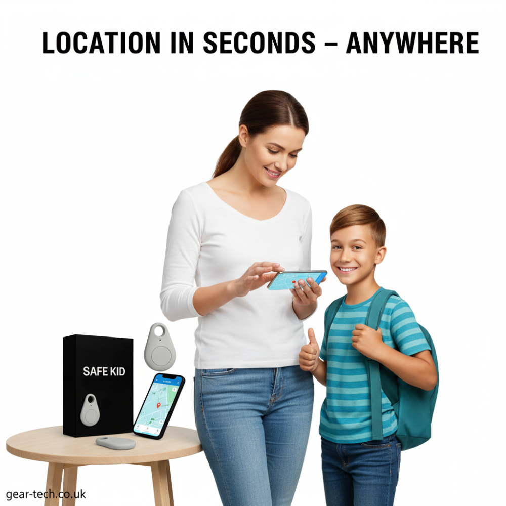 Real-Time GPS Child Locator — Waterproof Design And Compact Build