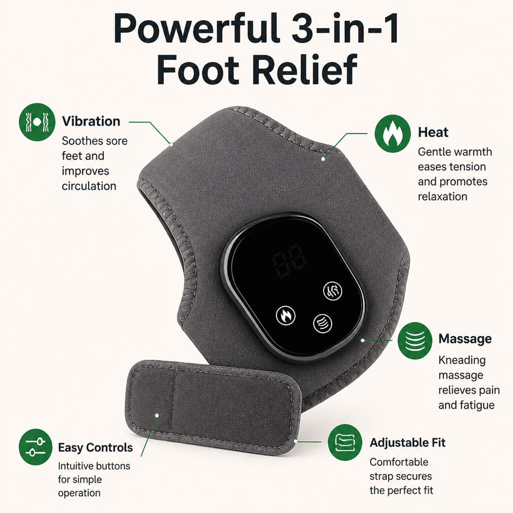 RevitaStep 3-in-1 Foot Massager | Experience Unstoppable Energy and Pain-Free Freedom Every Step | ribuella