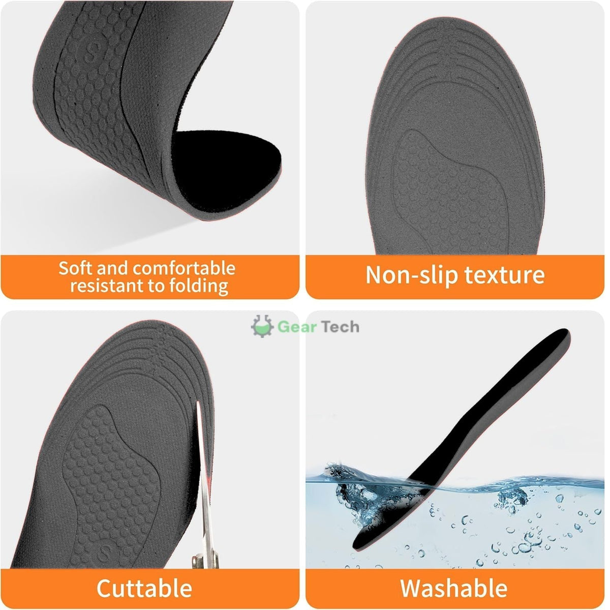 Rechargeable Heated Foot Insoles - Slim Profile All Day Warmth