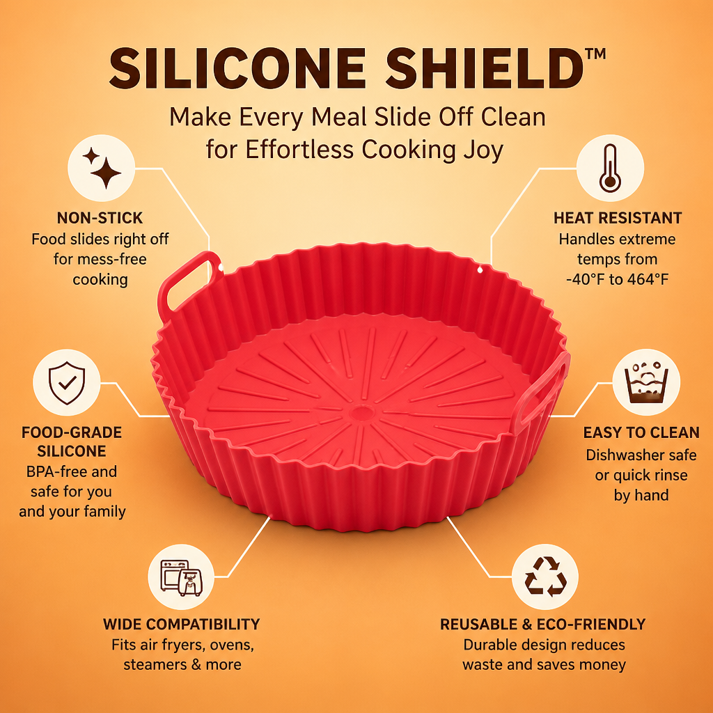 SiliconeShield | 料理がするりとはがれて、調理を手軽に楽しく | ribuella