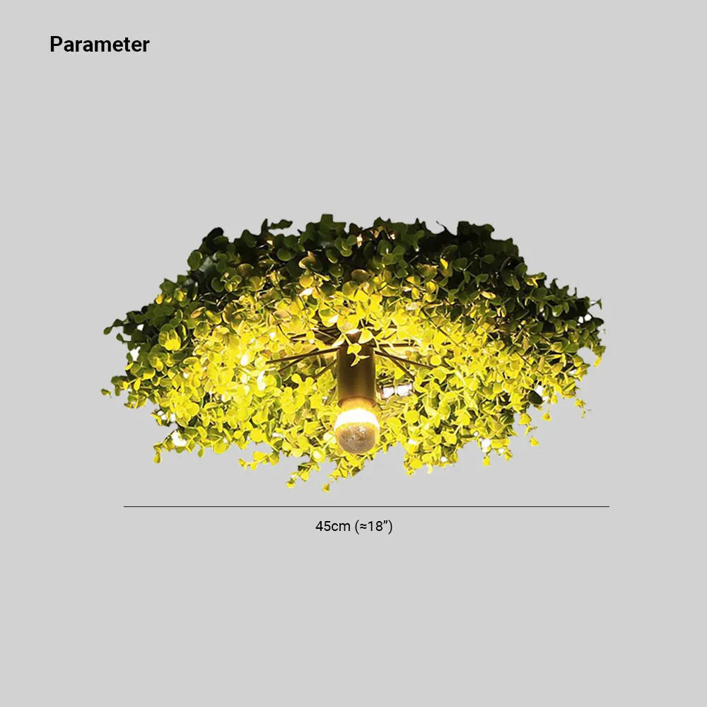 Arko Plant Ceiling Light, Pastel Bird Nest Fixture