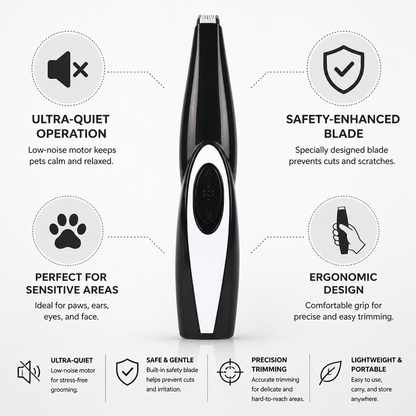 Ultra-Quiet Safety Blade Pet Trimmer | ribuella