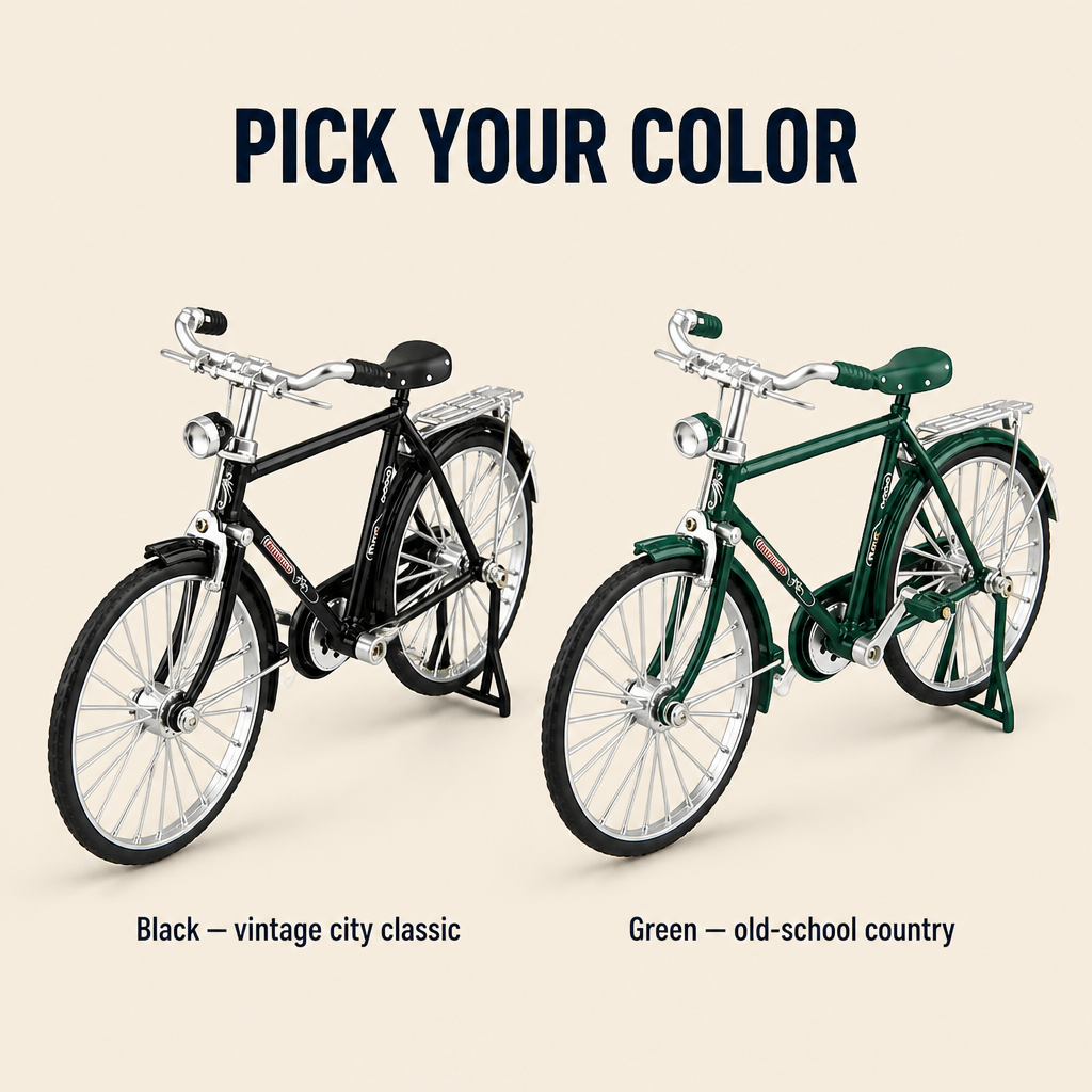 RetroMotive | Assemble a Functional 1:10 Classic Bicycle from 51 Alloy Components | ribuella