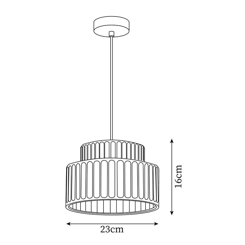 Fluted Resin Drum Pendant Light, Nordic Minimalist Textured Shade