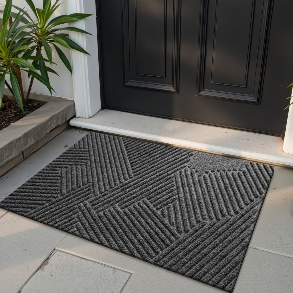 Stylish Non-Slip Geometric Entryway Mat for Your Home | ribuella